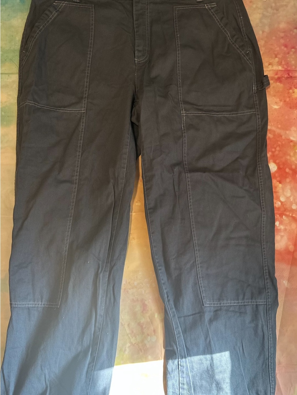 Old Navy Slate Blue Utility Pants - Size 18 Tall - Picture 2 of 5